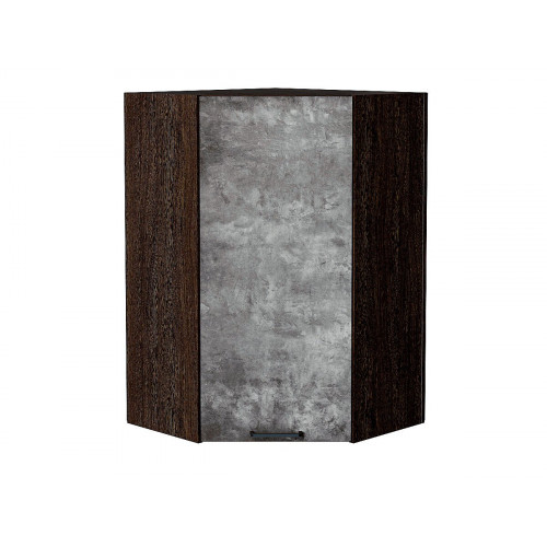 920*600*600 Шкаф верхний угловой Флэт Temple Stone 2S Graphite