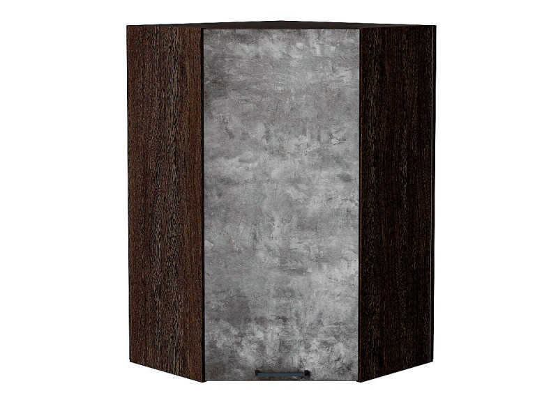 920*600*600 Шкаф верхний угловой Флэт Temple Stone 2S Graphite
